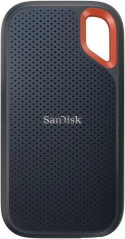 画像1: SanDisk SSD 外付け 1TB USB3.2Gen2 読出最大1050MB/秒 防滴防塵  エクストリーム ポータブルSSD V2 Win Mac PS4 PS5 エコパッケージ