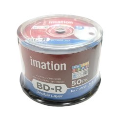 画像1: imation ＩＭ０９５   録画用耐水・光沢写真画質（ウォーターシールド）録画用ＢＤ-Ｒ DL 6倍 １スピンドル５０枚 