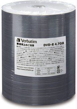 画像1: Verbatim 業務用DVD-R高品質モデル　AZO色素 　 16倍ＤＶＤ-Ｒ １ロ－ル1００枚 