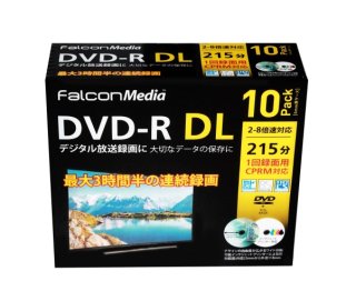 FalconMedia BE070録画用（ＣＰＲＭ対応）ＤＶＤ-Ｒ DL８倍１